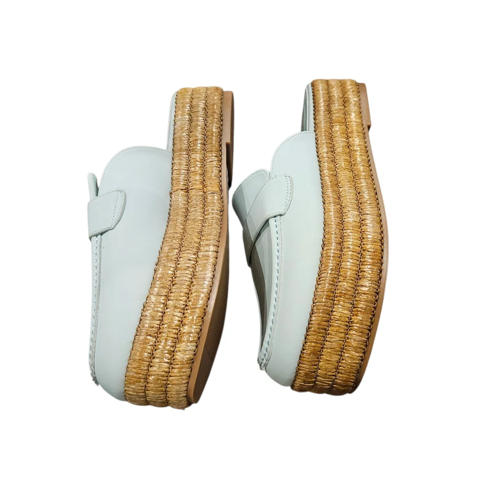 NWT - Women's Light Blue Espadrille Loafers - Size 9 - Picture 7 of 13